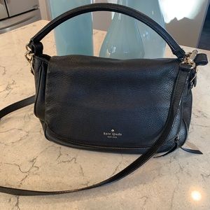 Kate Spade New York black leather handbag 👜